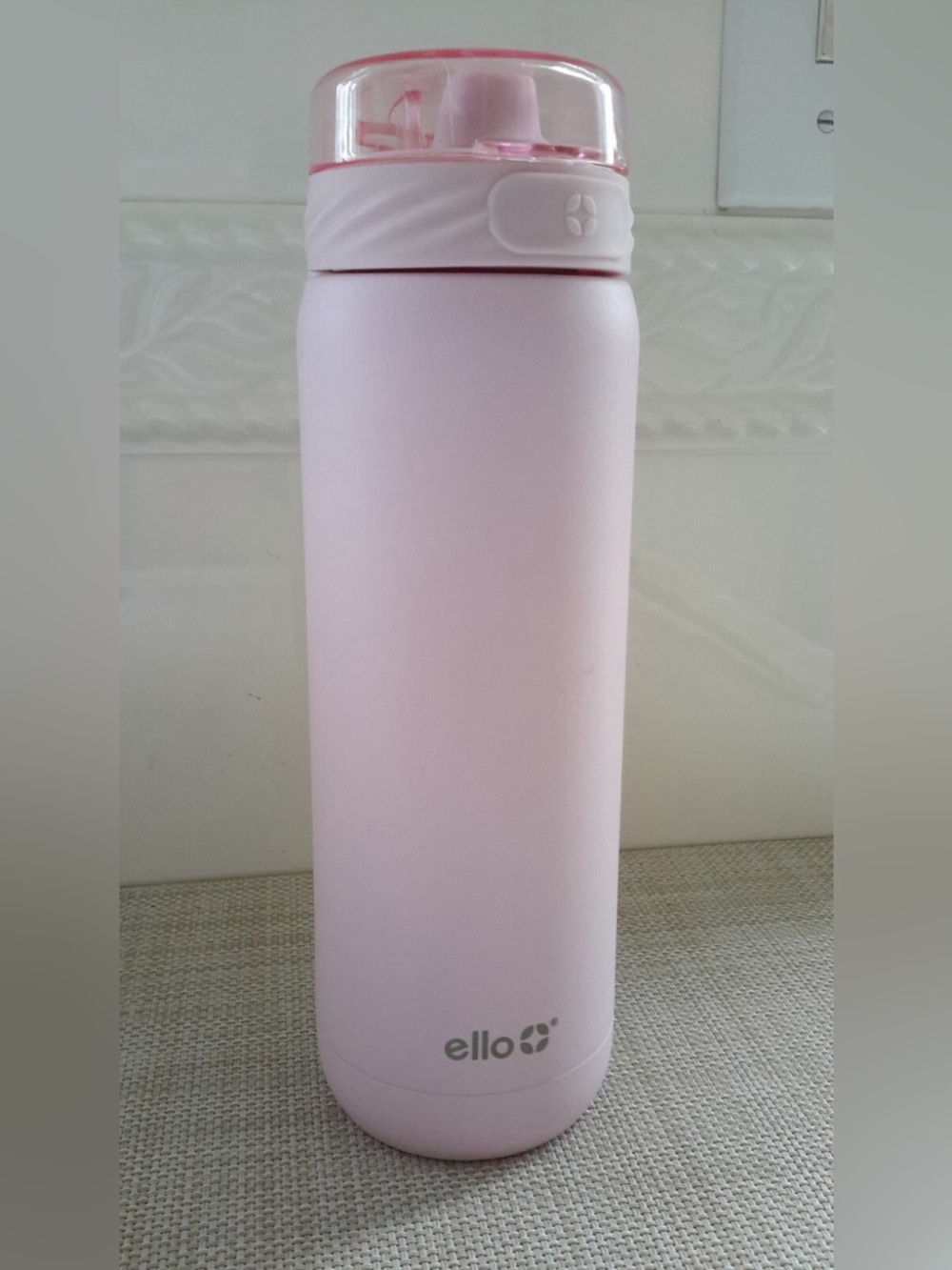 Ello Pink Stainless Travel Bottle